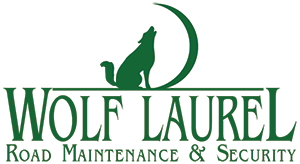Wolf Laurel Roads and Security Logo